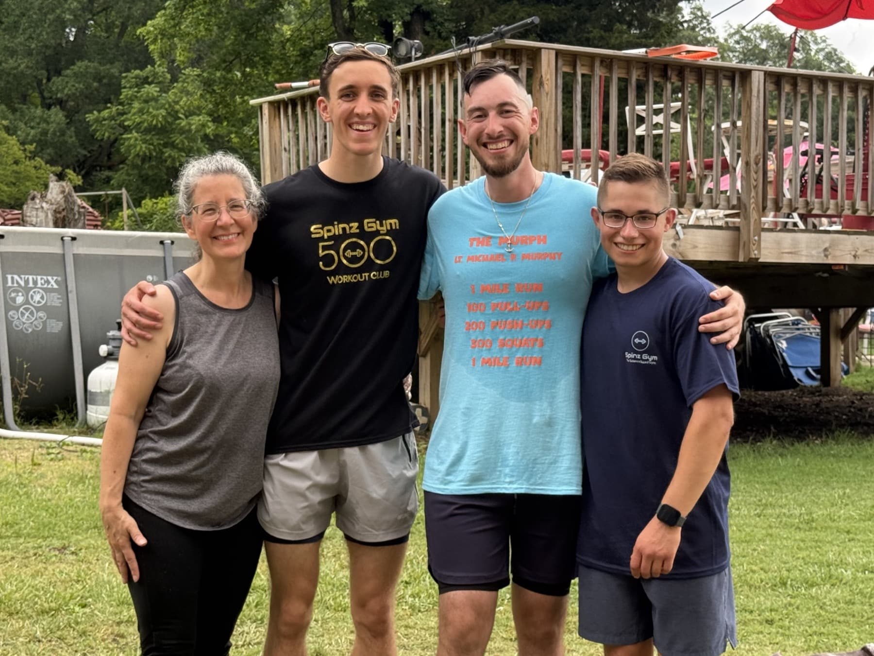 Ryan and Spinz Gym members smiling after a training event